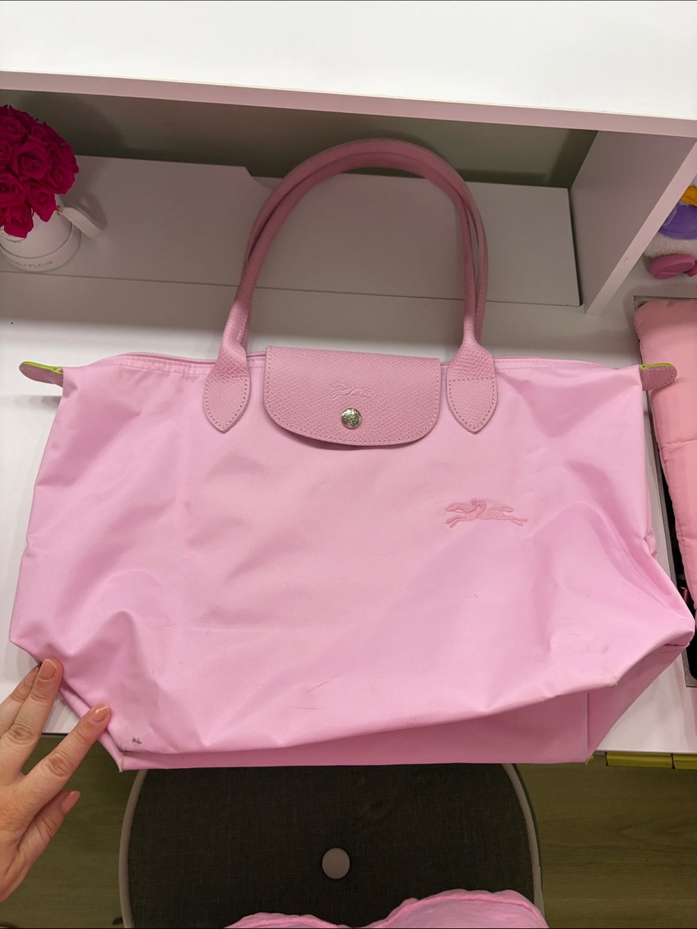 Longchamp Pink Tote Medium